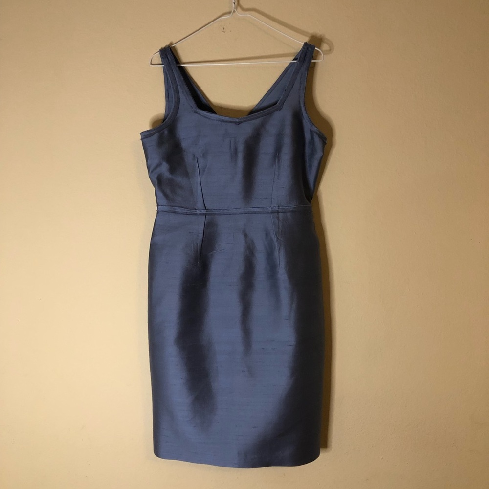 Talbots Powder Blue Sheath Cocktail Dress - Picture 2 of 16